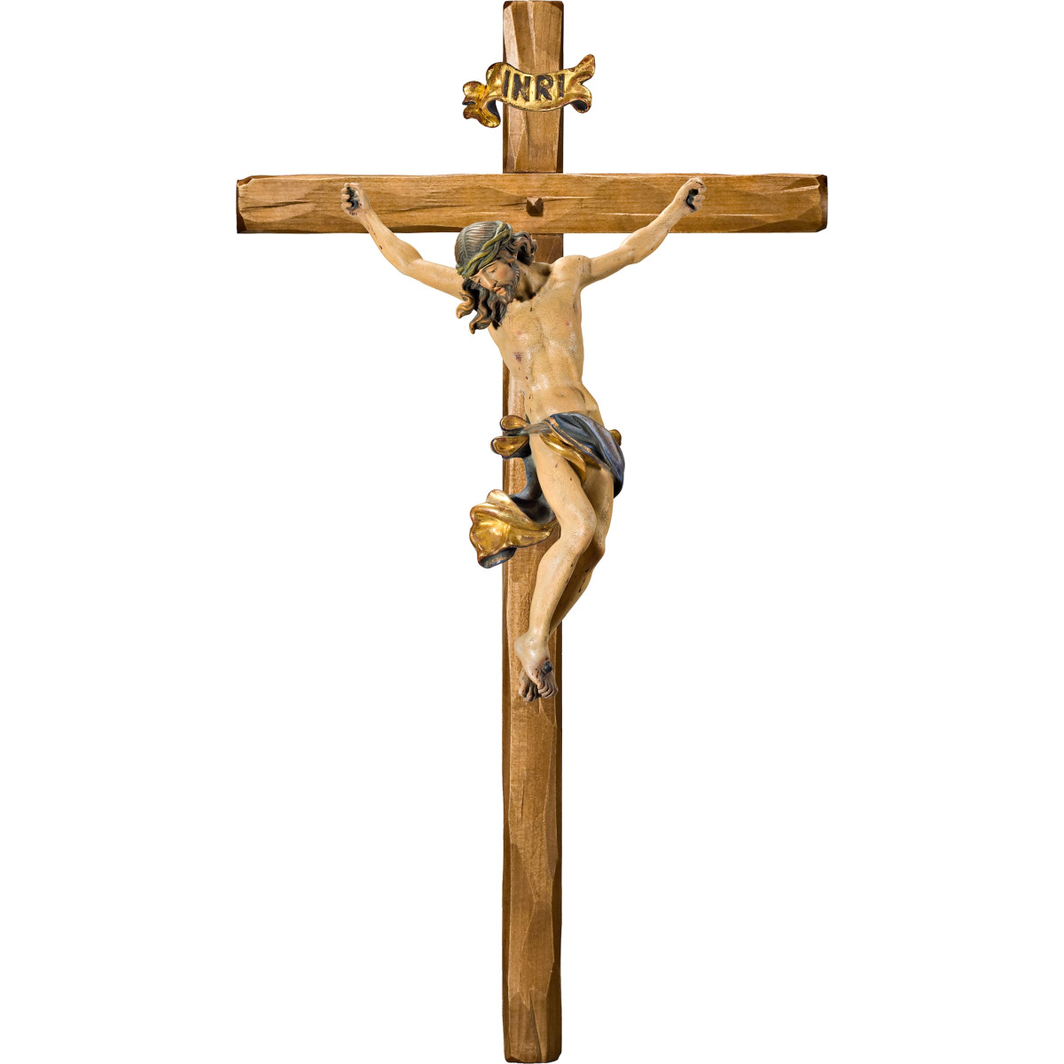 Cristo Barroco en cruz recta